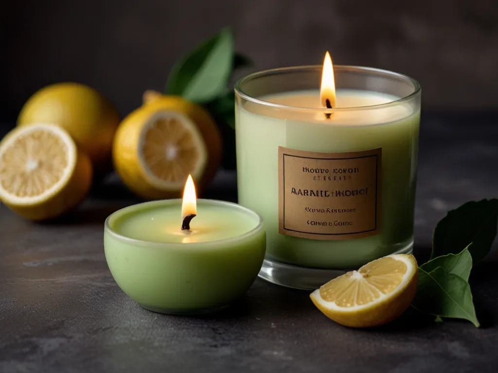 Vela aromática con notas de bergamota y jengibre