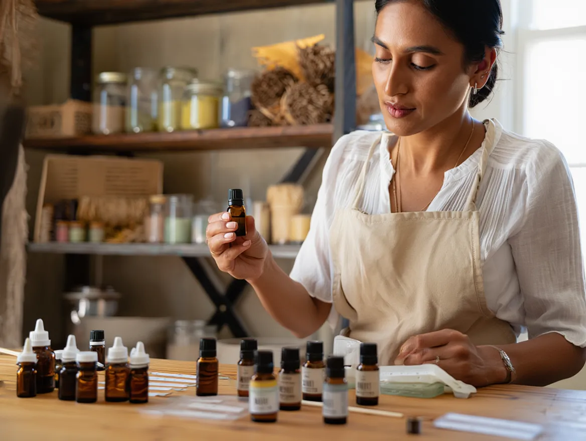 Proceso de selección de fragancias artesanales